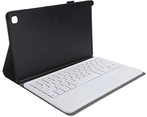 Étui Clavier pour Galaxy Tab A7 T500 / T505 10,4 Pouces Tablette, Coque Arrière en Cuir PU, avec Clavier et Pavé Tactile Bluetooth sans Fil Détachables(Or)