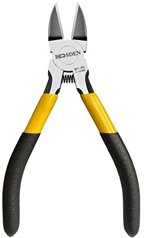 BOOSDEN 5 inch Flush Cutter, Dikes Wire Cutter for Crafting Electrical Jewelry Making, Ultra Sharp Wire Clippers