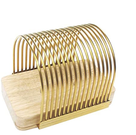 Trancheuse à pain Trancheuse à pain manuelle pour miches de pain maison trancheuse à toasts Instructions de coupe de toasts avec ramasse-miettes pour bagels à pain maison