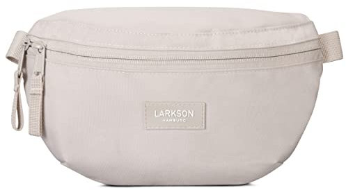 LARKSON Bauchtasche Damen & Herren Beige - Finn - Hüfttasche für Sport Outdoor Stadt - Gürteltasche Stylisch für Festival - Crossbody Bag mit Gurt - Wasserabweisend