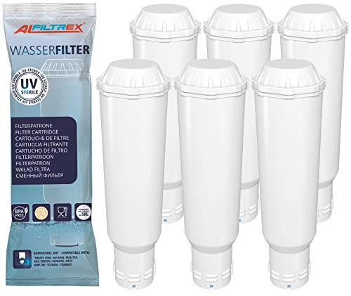 ALFILTREX 6 Stück Wasserfilter ersetzt Filterpatrone 224562 für Kaffeevollautomaten von Melitta mit Pro Aqua Filterkartusche 4006508192830