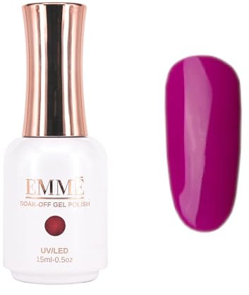 CÔEM - Premium Gel UV Nagellack langanhaltend für UV-Lampe - Gellack Shellac über 400 Farben - Professioneller Look - Nail Polish schnelltrocknend & stark deckend - Gelnagellack 15ml GP196 lila