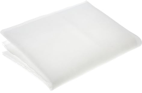 BENECREAT Tessuto In Nylon A Rete Fine Da 2 x 1 m, Tessuto Filtrante A Rete con Filtro In Nylon con Vernice A Rete Tessuta con Filtro A Rete Bianca per La Produzione di Birra Fatta(30 micron)