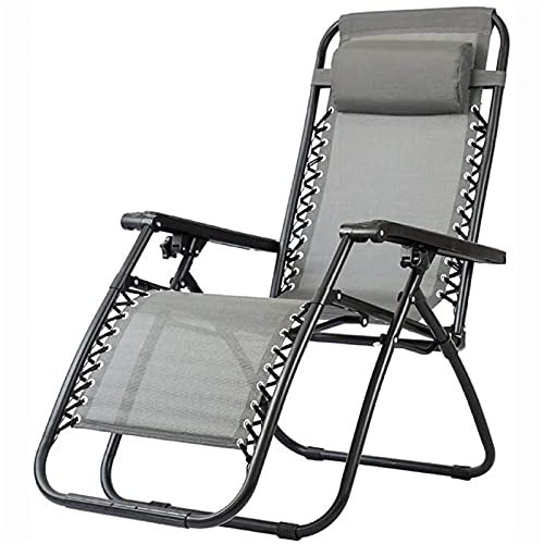 CCYENG Liegestuhl, Outdoor-Freizeit-Strandstuhl, Vierkantrohr, Faltbarer Rohrrohr-Loungesessel, Mittagspause, Rückenstuhl, Bürostuhl