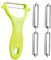 Bkemkri 5 Pezzi Il Pelaverdure è Realizzato in Acciaio Inossidabile, Materiale Spesso, Facile da Sbucciare, Pela Verdure, Pelapatate Professionale, Pela Carote, Pela Patate e Verdure Piranha Peeler