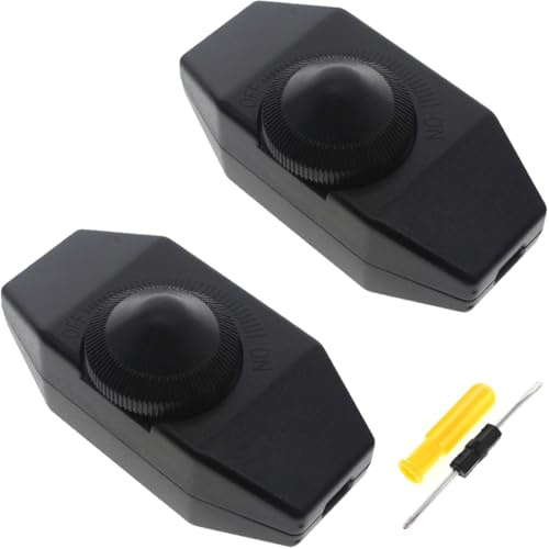 Acmerota LED Dimmer für LED Lampen 220 V 15–60 W Schnurdimmer Leiser LED-Dimmer dimmen für dimmbare LED Leuchtmittel für Wolframlampe Ventilator Halogen-Wolframlampe (Schnur-Drehdimmer)