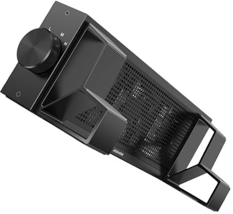 Angoily Adjustable Laptop Cooler Stand with Rgb Fan and 3-speed Cooling for Gaming and Home Notebooks Heat Dissipation Rack Ergonomic Height, Silent Operation, Compatible with 15-17 Inch Laptops
