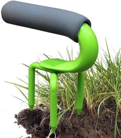 Fork Garden Fork pour desserrer Le Sol, Le cultivateur de Main Outil de Jardin | Râteau de Petite Main Robuste | Outil Manuel des Mauvaises Herbes Manche Ergonomique Griffe de Jardin pour cultiver