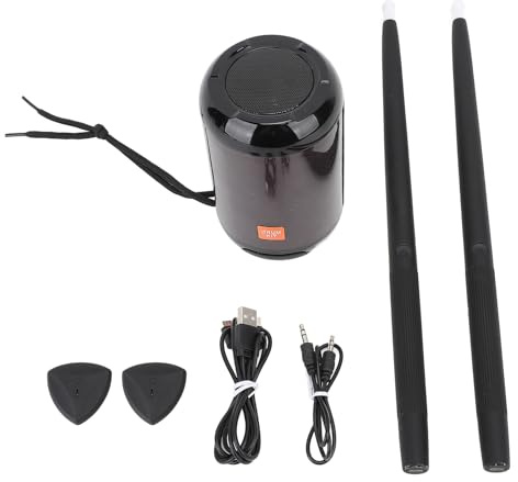Tbest Electric Air Drum Kit, 3D -Bewegung Somatosensorische Drum Virtual Drumsticks Set Tragbares Virtuelles Air Drum Sticks Musical Toy für Zuhause, Outdoor