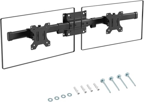 PUTORSEN Dual Monitor Adapter, 17-35 Monitore, 10 kg/Monitor, VESA 75/100 | Erweitert eine Einzelmonitorhalterung auf 2 Monitore – ideal für effizientes Multitasking und flexible Multi-Monitor-Setups