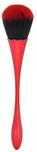Loose Powder Brush Blush Brush Nail Dust Brush Soft Hair Portable Multifunctional Makeup Brush For Home Travel ABS Synthetic Fiber Lightweight Compact (Red)