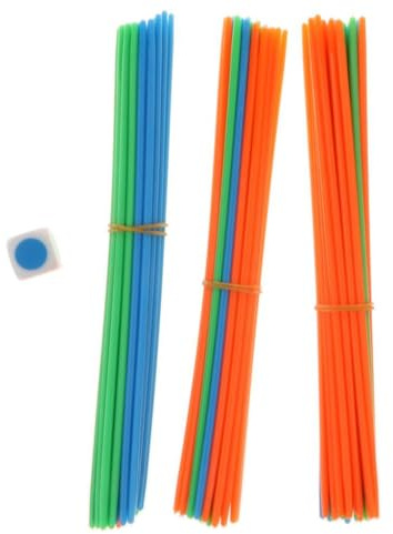 Yunmeryker Juego de 100 Palillos Chinos Clásicos de Colores, Juguetes para Niños