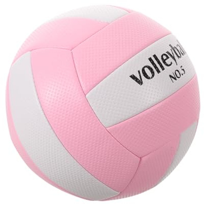 Cabilock Pallone da Pallavolo Rosa in Pvc con Design Accattivante e Texture Antiscivolo, per Giochi di Squadra Indoor e Principianti