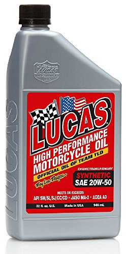 Lucas Oil 40702 SAE 20W-50 Synthetic Motorcycle Oil - 1 Litre