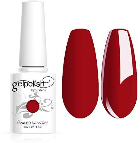 Vishine - Smalto per unghie in gel semi permanente UV / LED, 8 ml, 239 colori assortiti, per nail art e manicure, C02