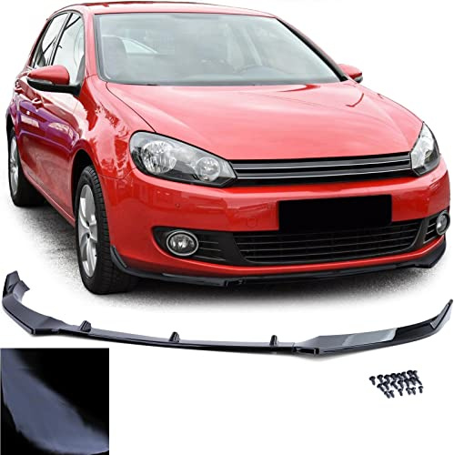Front Spoiler Lippe Sport Performance Schwarz Glanz für VW Golf 6 2008-2012