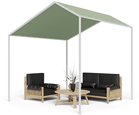 Blumfeldt Tonnelle de Jardin 3x3m avec Armature en Aluminium, Barnum Pliant, Toile Revêtement Hydrofuge, Pergola Etanche, Tonnelle Extérieur avec Toit Imperméable et Résistant au Vent, UV 50+, Vert
