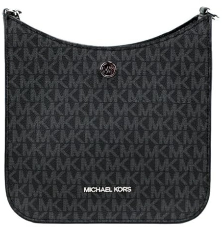 Michael Kors Briley Large Messenger Crossbody Signature Handbag (Black)