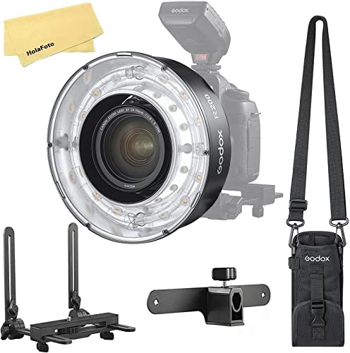 Godox R200 Macro Ring Flash Head for Godox AD200 Pro, AD200 Pocket Flash,5800±200K 200Ws High Power for Outdoor Portrait Shooting Wedding Shooting,Fashion Photography,Jewelry Photography,Ect
