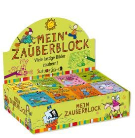 8 x Zauberblock, A8 mit je 24 Blatt, Motive für Groß und Klein Mitgebsel Einschulung Schultüte Adventskalender Gastgeschenk