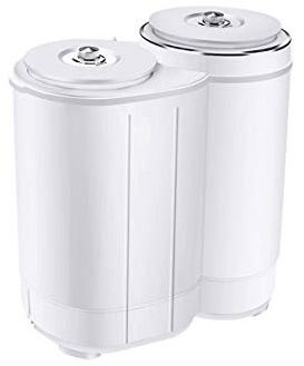 WolFum Mini Machine à Laver Portable Laveuse et sécheuse à Double Baignoire Machine compacte Lave-Linge Mini Machine à Laver Lavage des Tissus de bébé