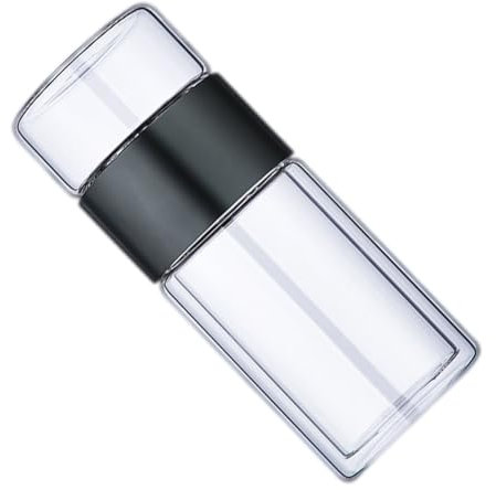 LIFKOME Hitzebeständiger Doppelwandiger Glas Tee-becher Mit Integriertem Teesieb Und Wasserscheidung Umweltfreundlich Für Losen Tee Tragbar Für Damen Und Herren Praktischer Isolier-teetumb