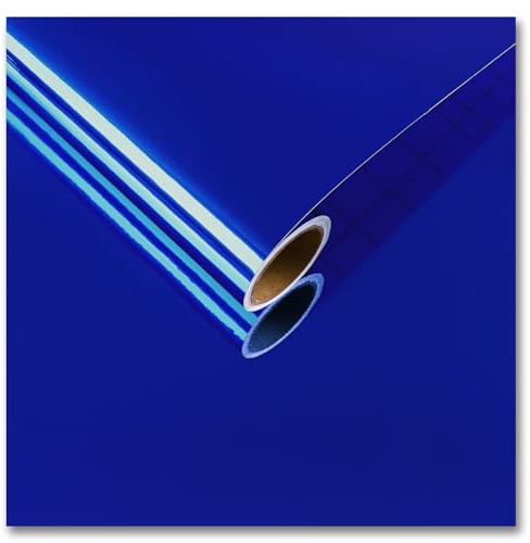 CRE8TIVE Blau Spiegelfolie Klebefolie Möbel Spiegelfolie Fenster Sichtschutz Metallfolie Selbstklebend Wasserdicht Fensterfolie Selbsthaftend Klebefolie Küche Dekorfolie Schrank DIY 30cm x 200cm