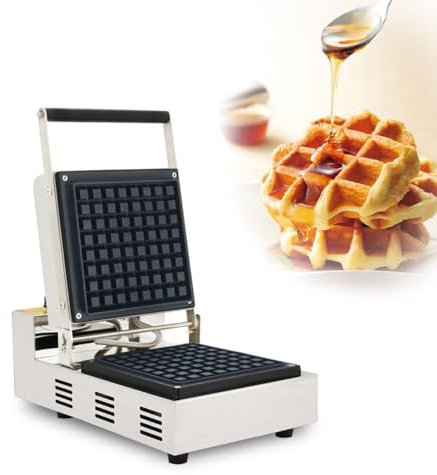1600W Belgian Waffle Maker 180 ° Rotation Waffle Maker Machine Non-Stick Plates Double-Sided Uniform Heating Waffle Iron Removeable Drip Tray For Individual Waffles, Paninis, Hash Browns