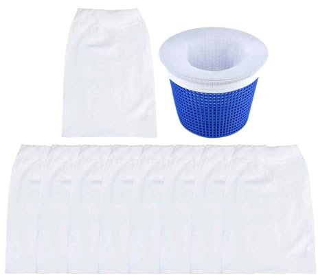Aznever Skimmer Chaussettes Piscine Hors Terre, Chaussette D'écumoire De Piscine Élastique Réutilisable, Chaussette Filtrante Laisse Attrape-débris De Pollen, Filtre Protecteur De Filet De Panier De