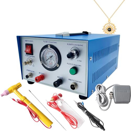 Saldatrice Automatica ad Arco ad Argon a Punti, saldatrice per Gioielli da 100 W, Kit Permanente per Saldatore per Gioielli, per Riparazione di Gioielli e Saldatura di Pezzi Hardware