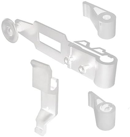 Accessoires pour Espagnolette de Volet Battant - Système de Fermeture pour Volet battant et Persienne - Blanc mat en matière Polyamide Résistante - Longue Durabilité - Fabrication Française