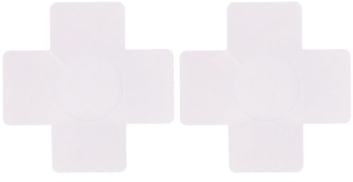 Whakano Lot de 4 paires de cache-tétons en forme de croix pour femme, autocollants, cache-tétons sexy, cache-tétons pour robes de soirée, bikinis, blanc, 8 cm