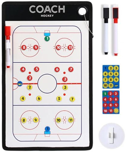 HiyyFloy Hockey-Coaching-Boards, Eishockey-Ball, Magnetische Taktiktafel, Eishockey-Ball-Coaching-Board, Tragbares Eishockey-Ball-strategieboard