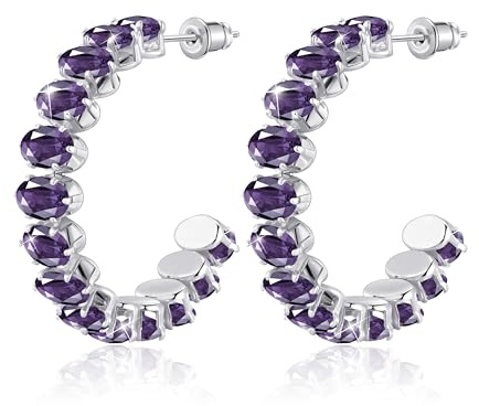 Linawe Créoles en acier inoxydable pour femmes, grandes boucles d'oreilles tendance hypoallergéniques, disponibles en or et en argent