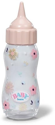 BABY born Magische Flasche, Puppenzubehör, Trinkflasche für Puppen mit realistischem Effekt, 838570 Zapf Creation, Rosa