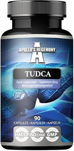 Tudca 100 mg - 90 veganska kapslar - ett kosttillskott med gallsalter för att stödja matsmältning och leverfunktion - 3 månaders förbrukning - från Apollo's Hegemony