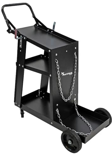 Actiasgear - 3-Tier Welding Cart with Gas Bottle Storage | 80kg Capacity
