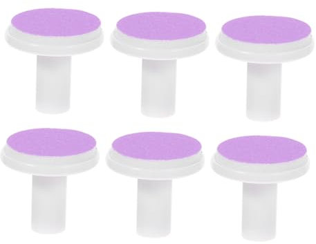 Beavorty 6 Stück Elektrischer Nagelschleifer Elektrischer Nagelfeiler -nagelfeilenpads Elektrischer Nagelpuffer Neugeborene Nagelfeile Babynagelpflege Säuglingsnagelfeile Violet Plastik
