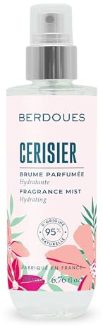 Berdoues - Brume Parfumée Fleur de Cerisier Corps Hydratante 95% Naturelle, Aloe Vera Bio & Aquaxyl, Sans Alcool, Vegan, Fabriquée en France, 200ml