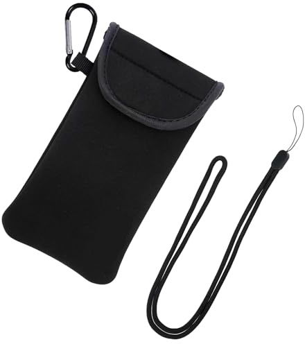 Handy Tasche Schwarz,Handytasche,Handy Tasche,Handysocke,Handytasche Zum Umhängen Herren Damen,Wasserdicht Handyhülle,Universal Aufbewahrungstasche,Mit Umhängeband,für Die Meisten Mobiltelefone