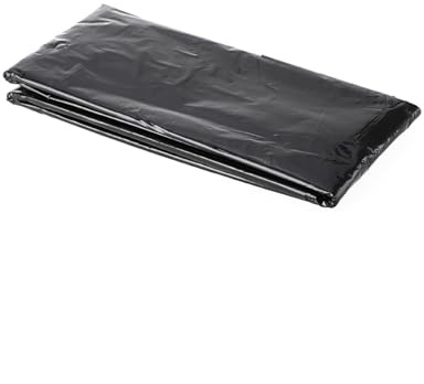 ENWWCH Ogräsbekämpning tyg perforerade filmväxter kraftiga hål plast grönsak PE trädgård svart mulching växthusmembran för uteplatser trädgård (10 x 1,35 m)