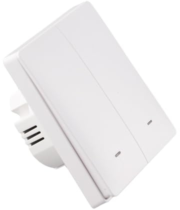 FUANA Interruptor inteligente para Tuya para ZigBee para Alexa para Google Home, sin cable neutro, interruptor de luz para 2 mqtt para Life App Control, cable de auriculares