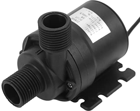 Luocute Pompe Acqua Senza Spazzole DC12V, 30W 1000L 1H 8m Altezza di Sollevamento Bassa Rumorosità IP68 Sommergibile con Collegamento Tubo Staccabile per Piscina con Fontana