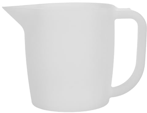 Angoily Tazza Divisa in Silicone 500 Ml con Manico per Versare Vernice e Pigmenti, Contenitore di Miscelazione Riutilizzabile per Pittura Acrilica, Resina Epossidica, Strumento per Fluid