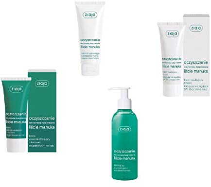 Ziaja Manuka Tree ansiktsvård set för oren hud med gratis produkt