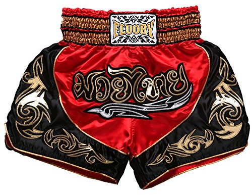 FLUORY Muay Thai Fight Shorts Clothing Training Cage Fighting Grappling Martial Arts Kickboxing Shorts Clothing