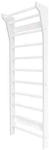 Fitwood Sprossenwand Taimi | Einzelfeld | Moderne skandinavische Optik | Für Erwachsene & Kinder | Multifunktionell | Kindergarten, Therapie, Schule | 220x78 cm