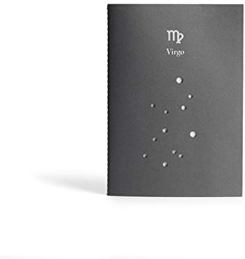 PdiPigna - Anteckningsbok med konstellation, ditt tecken Jungfru