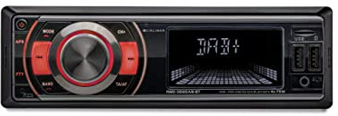 Caliber Autoradio - Auto Radio mit Bluetooth - Aux In - DAB - DAB Plus - FM - SD - USB - USB zum Aufladen - Mit Freisprechfunktion - 4X 75 Watt - Schwarz - 1 Din