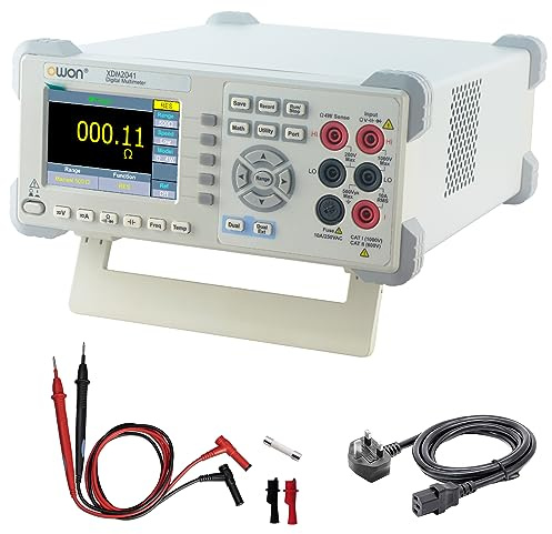 OWON XDM2041 Multimètre de banc avec multi-testeur numérique ultra-léger 3,7 pouces 55 000 points True RMS pour laboratoires, usines